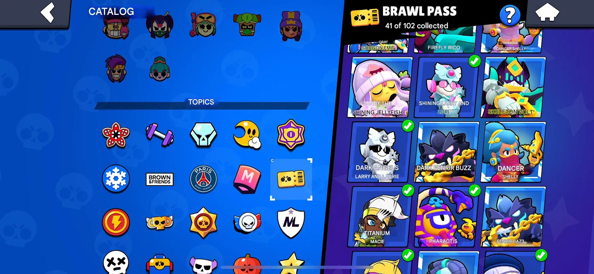 BS1912 82 Brawlers 44156 Trophies 18 Maxed 14 Hypercharges Brawl Pass Brawler Profiles with Maxed Surge Spike Edgar Nita 